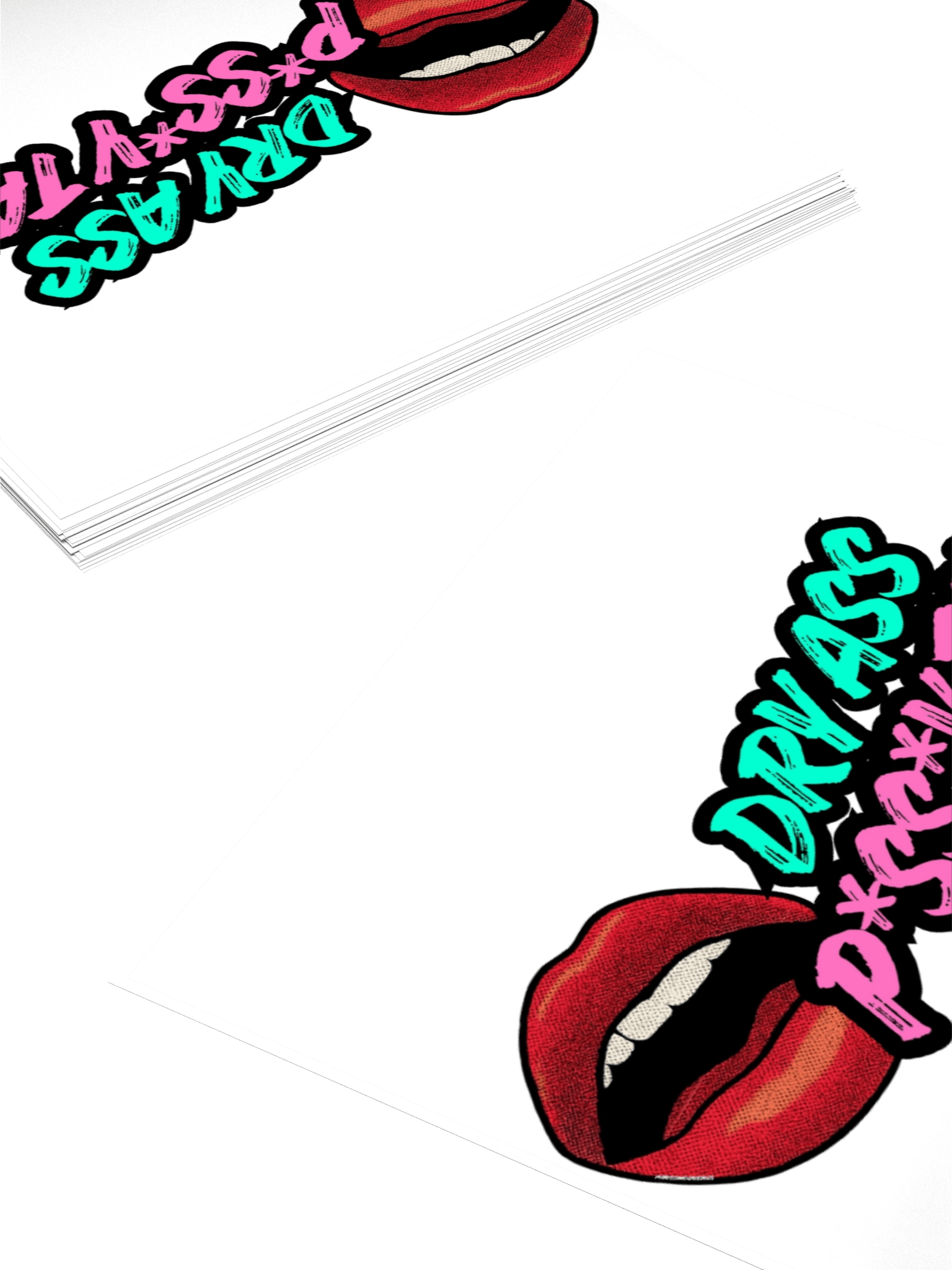 [Neon] Dry Ass P*ss*y Talk Sticker product image (10)
