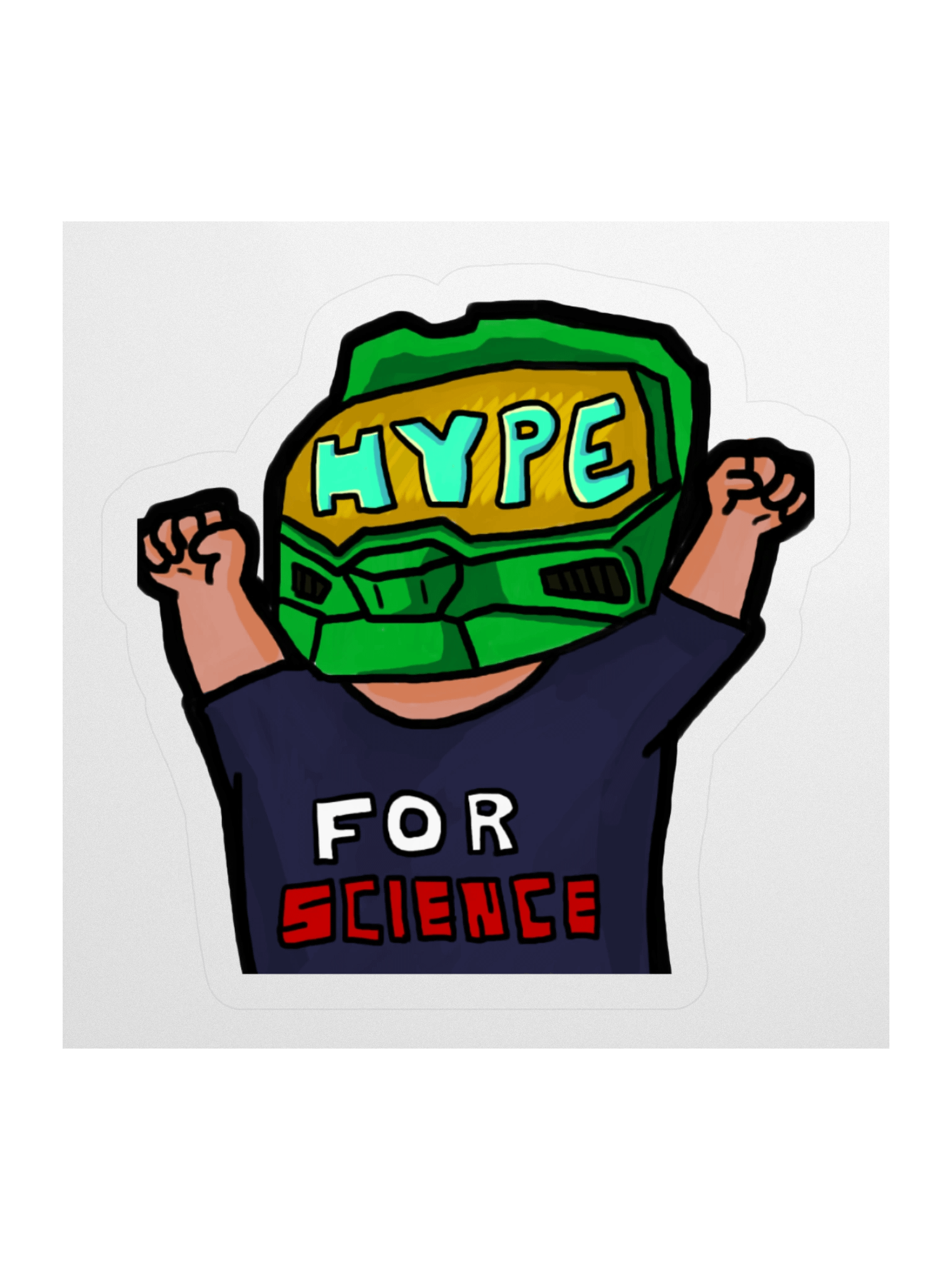 Hyped Buddy Sticker product image (1)