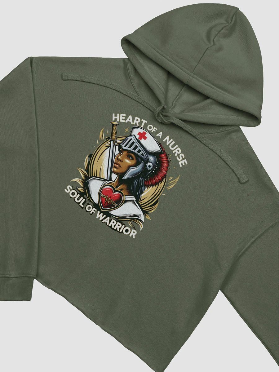 Heart of a Nurse, Soul of a Warrior Crop Hoodie product image (7)