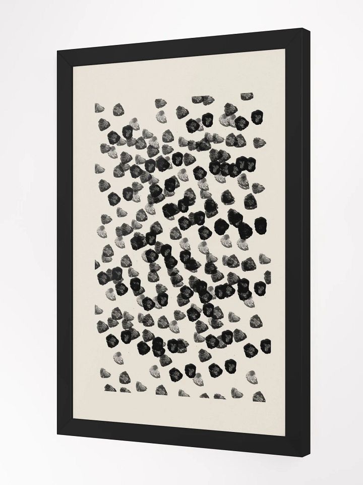 Eclectic Circles Framed Matte Poster | A Playful Fusion of Abstract Forms and Modern Design product image (2)