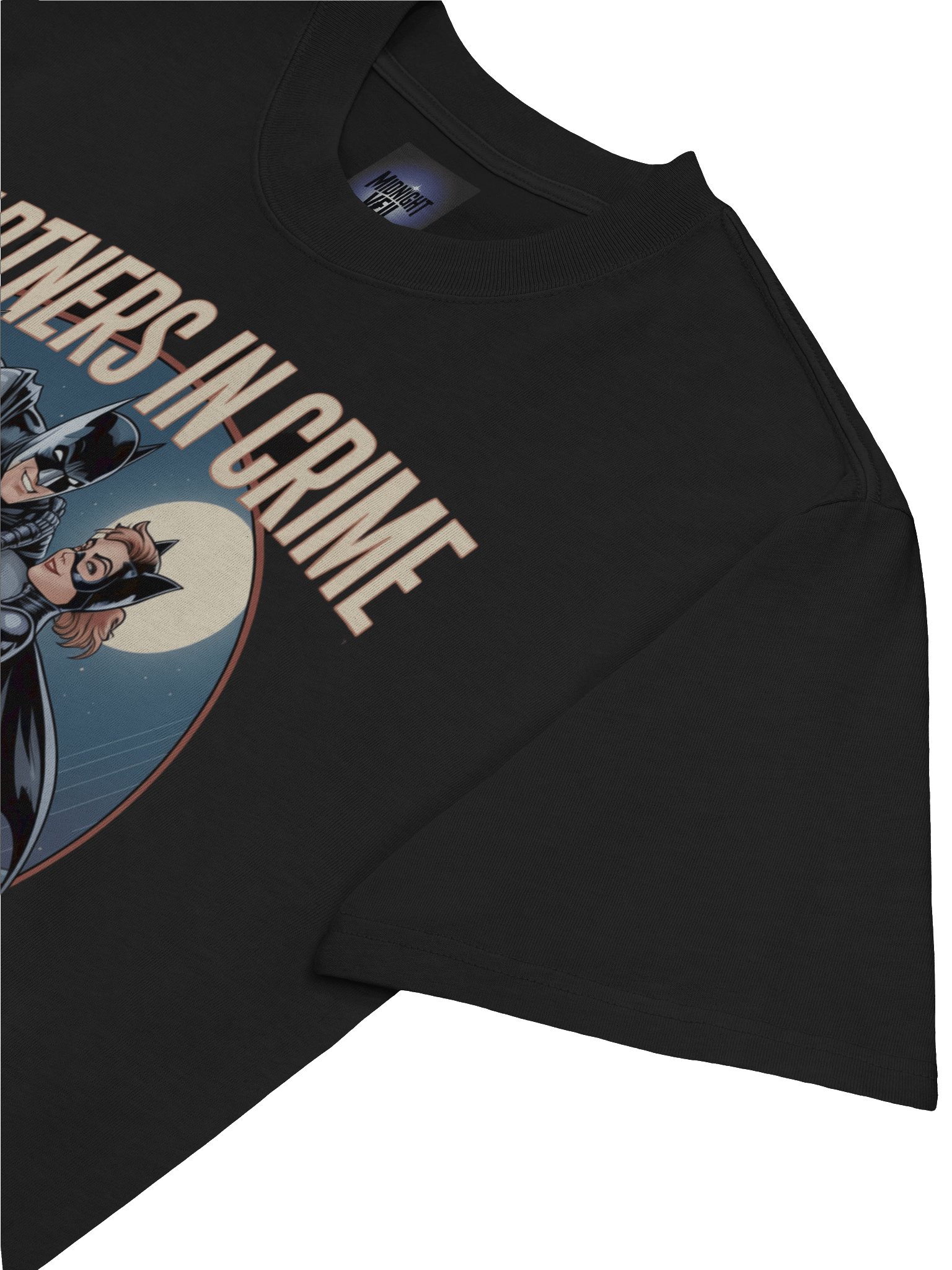 Forbidden Flight: Batman & Catwoman Partners in Crime Oversized Faded T-Shirt product image (7)