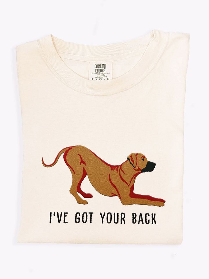 I've Got Your Back T-Shirt(Embroidered) of a Rhodesian Ridgeback product image (1)