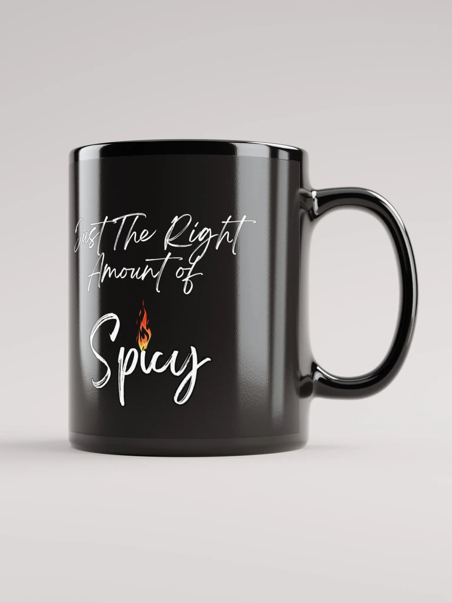Just The Right Amount of Spicy - Funny Black Mug product image (1)