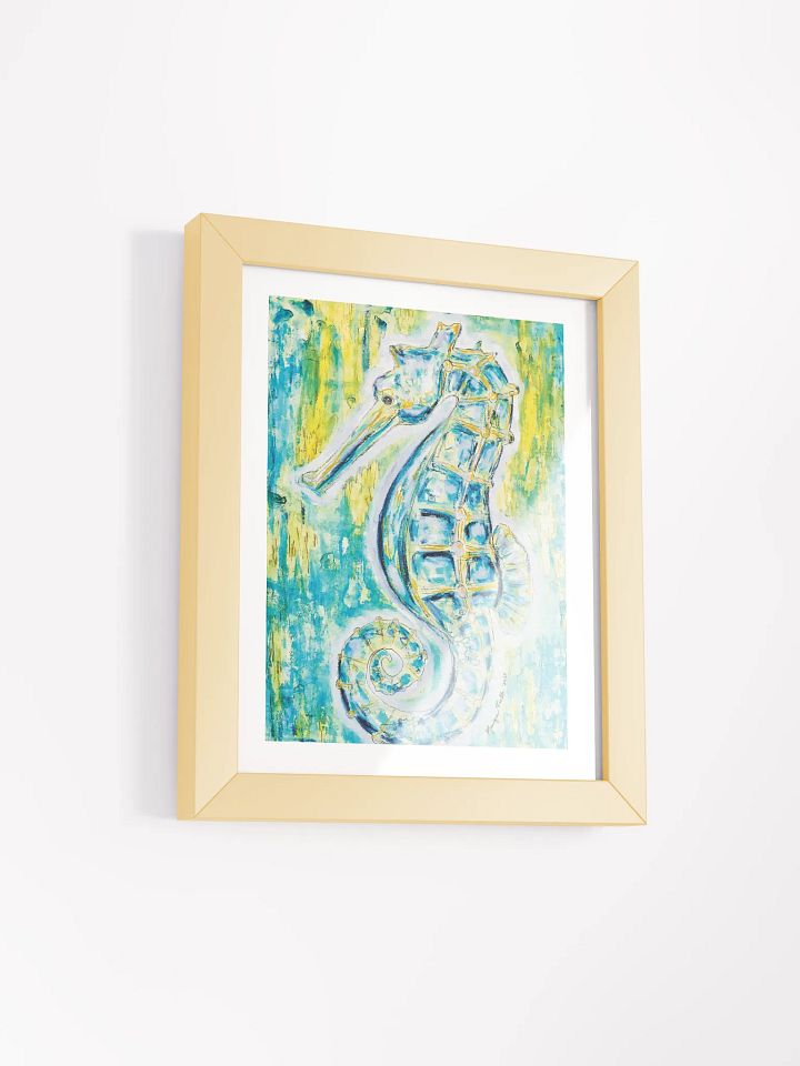 Painted Seahorse | by Monique Faella Designs™ | Framed Coastal Wall Art | Museum-Quality Print product image (30)