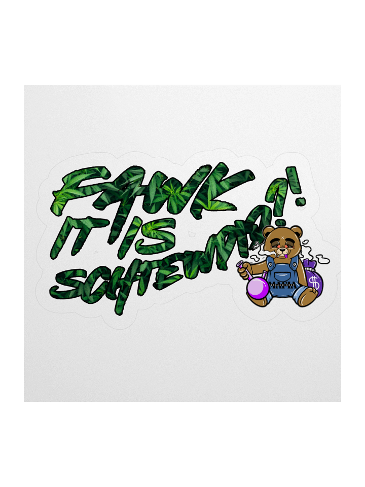 Fawk it is Schtewpid X Bread the Bear Sticker product image (2)
