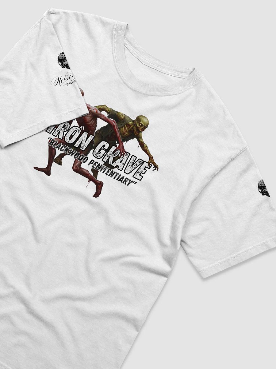 The Iron Grave - Blackwood Penitentiary - The Runners - White Logo T-Shirt product image (42)