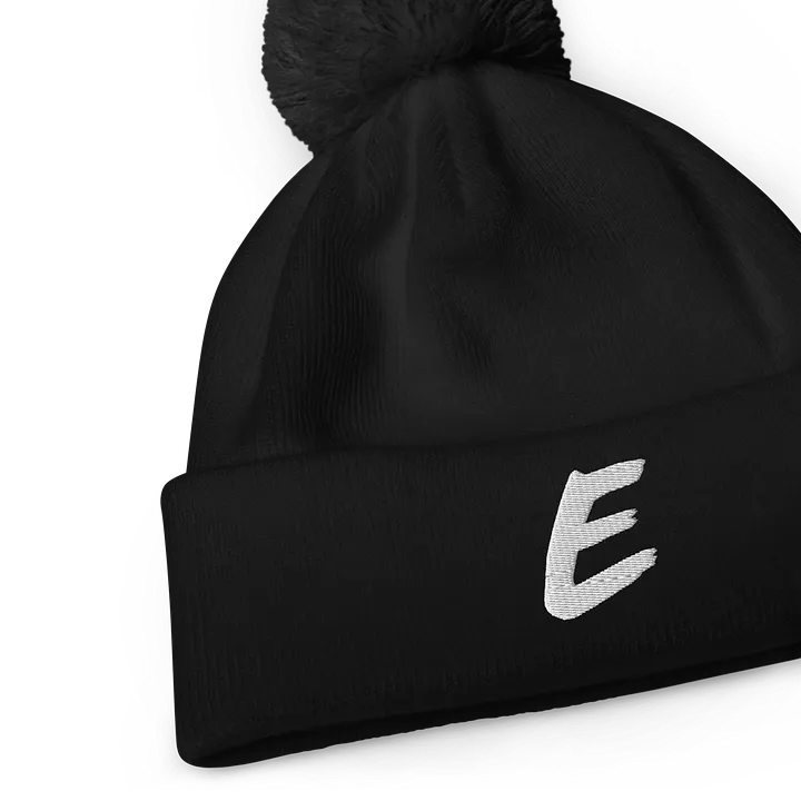 E Bobble Beanie Black product image (2)