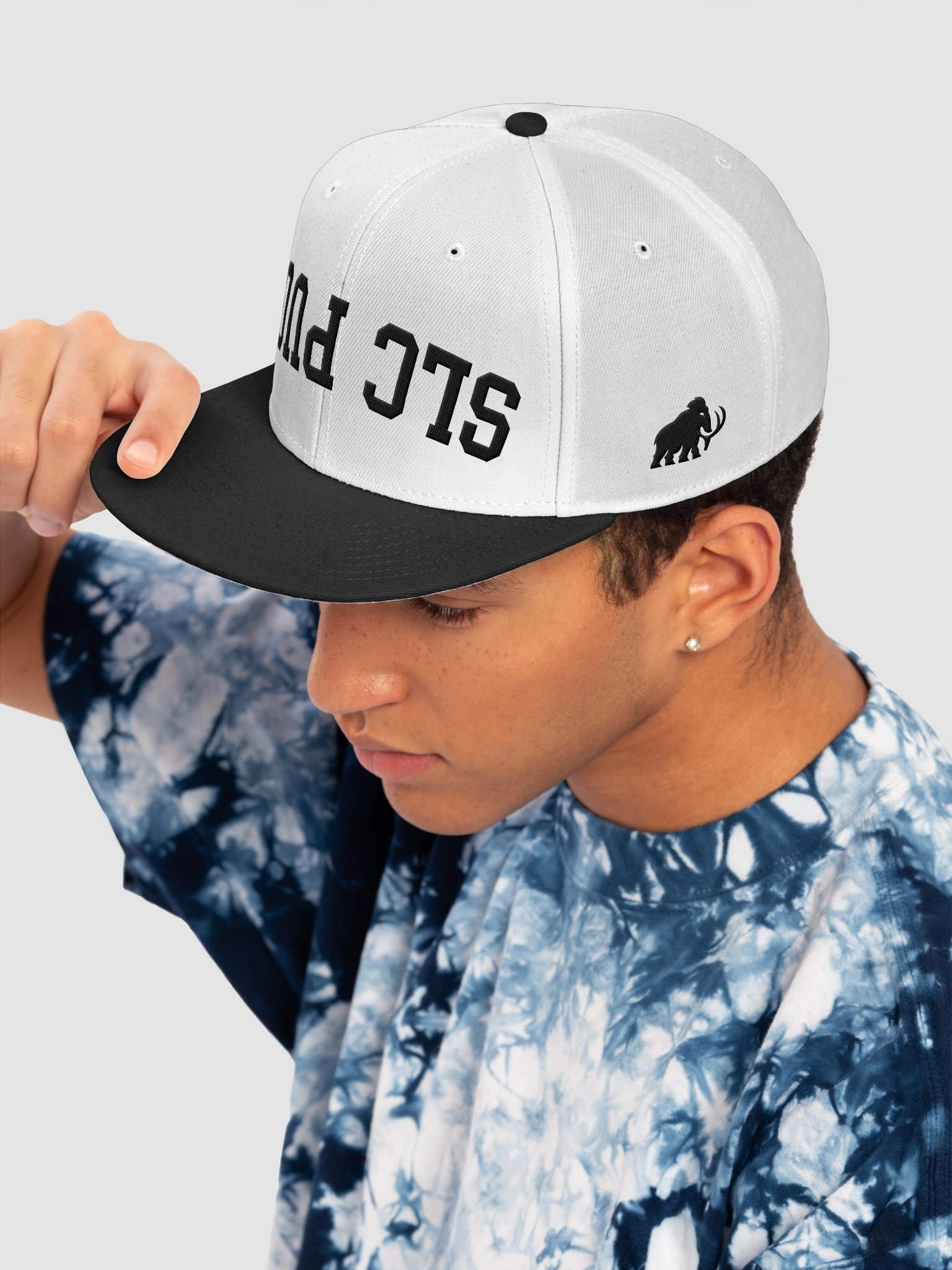 SLC Puck “Upside Down” Hat - White/Black product image (7)