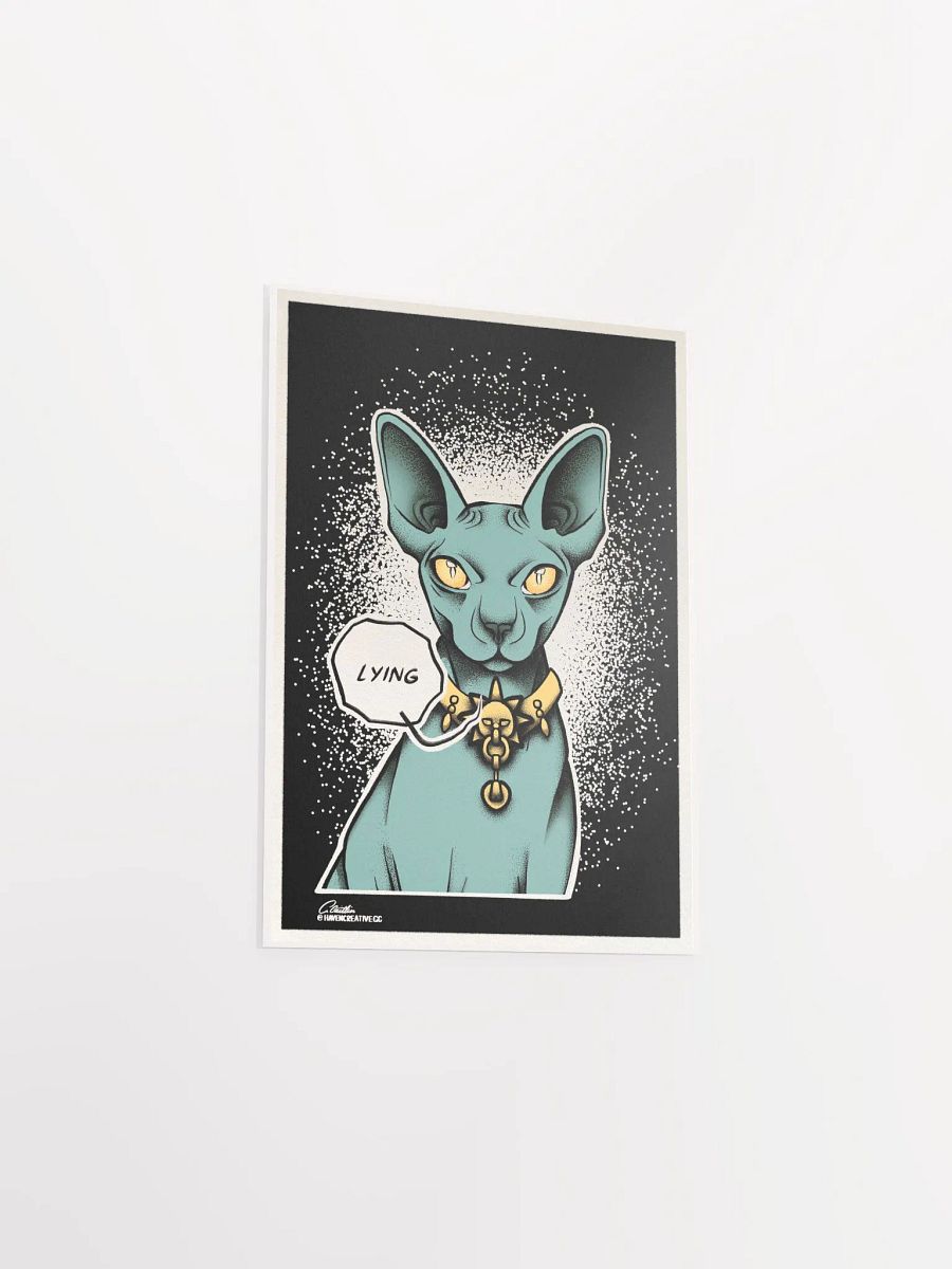 "Lying Cat" Matte Poster product image (12)