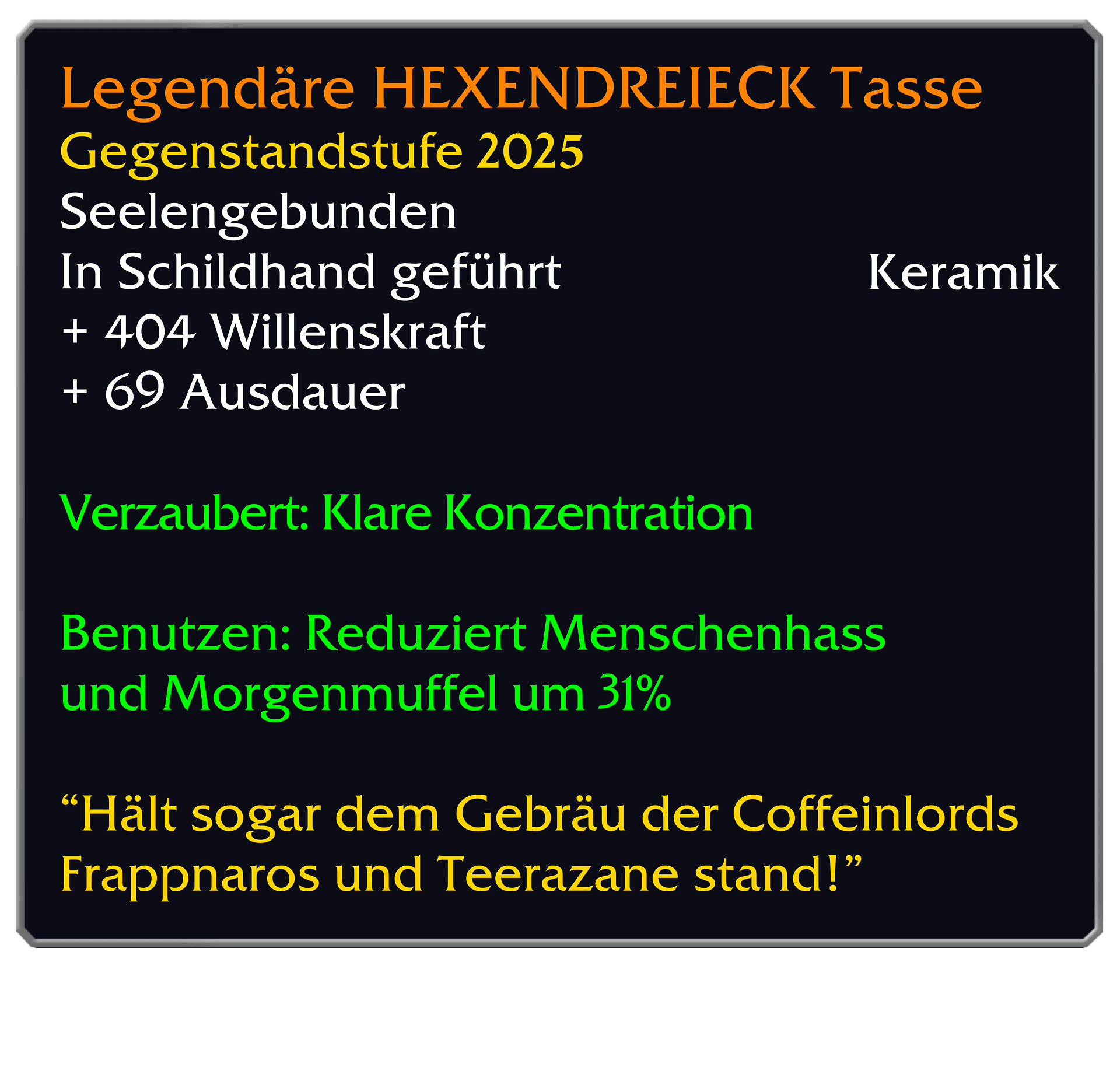 HEXENDREIECK Tooltip Tasse product image (2)