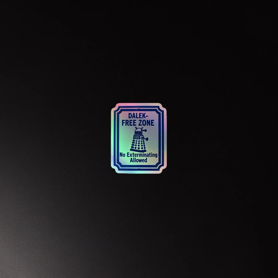 Dalek-Free Zone Holographic Sticker Sheet product image (4)