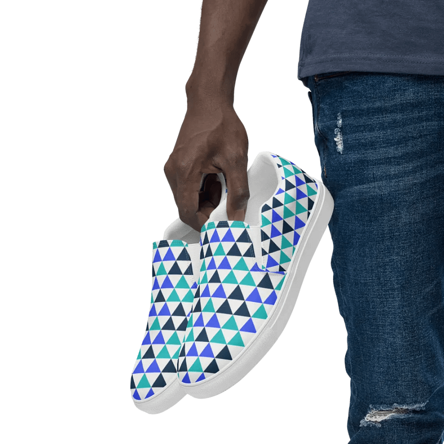 Geometric Triangles Fusion Slip-On Shoes product image (6)