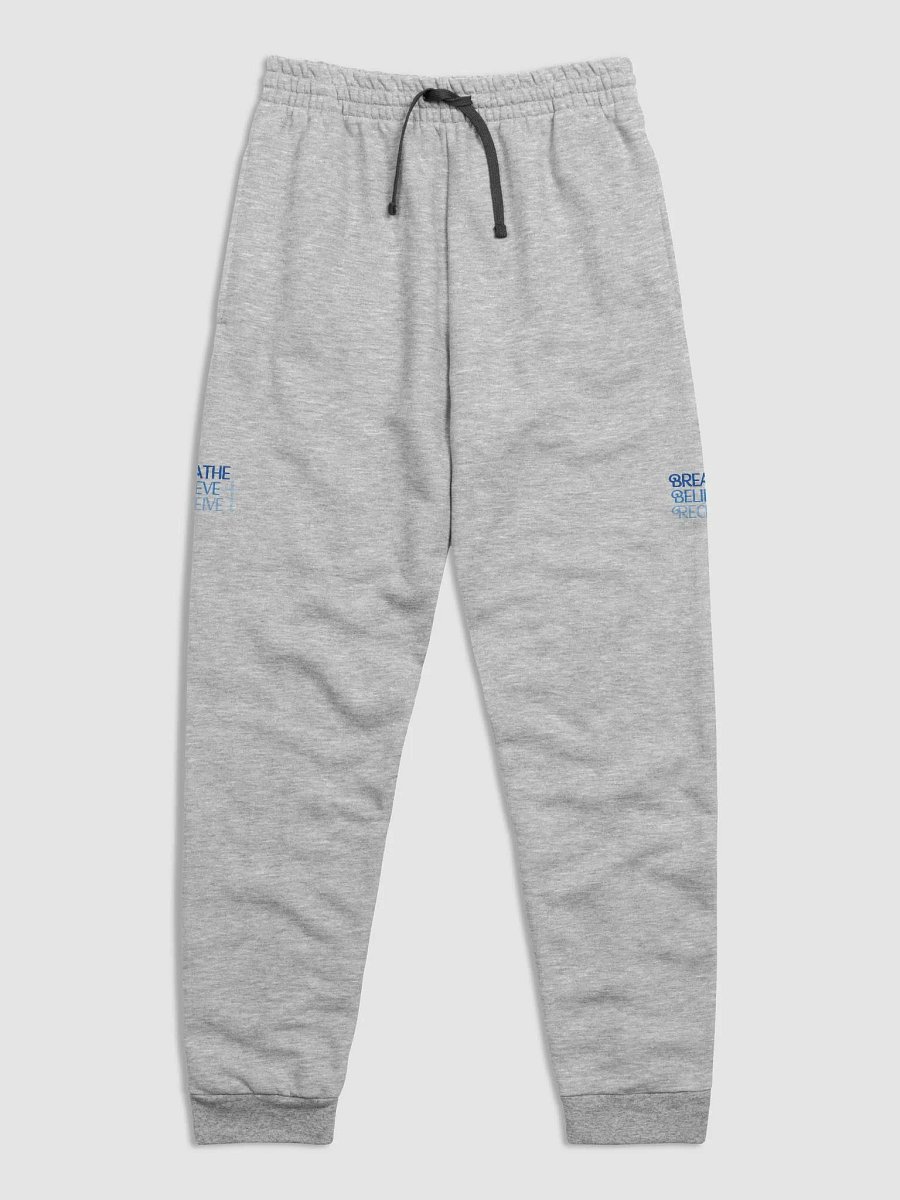 Breathe Believe Receive Jerzees Unisex Jogger, Inspirational Motivational, Self-Affirmation, Positive Vibes, Gift Idea product image (6)