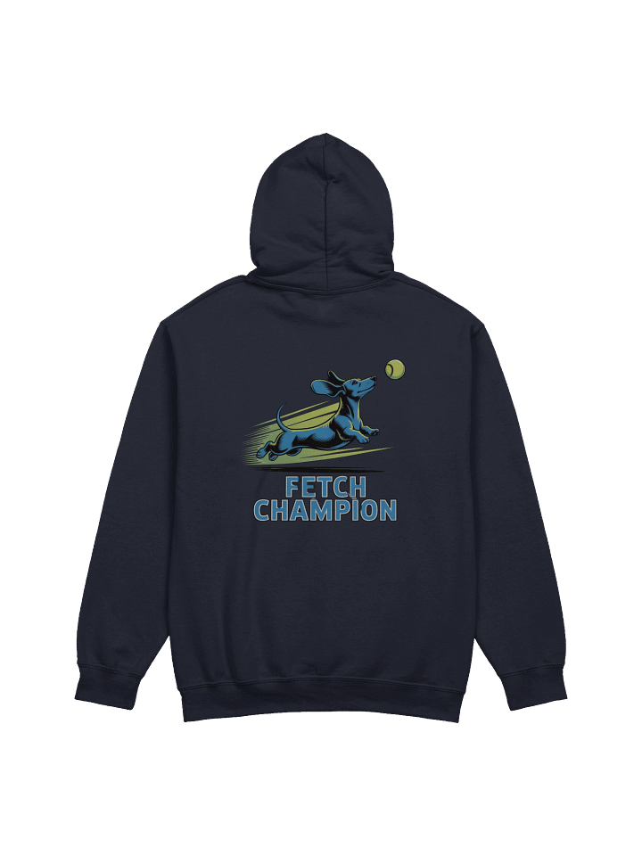 Fetch Champion Hoodie – Athletic Wiener Dog Hoodie for Dachshund Lovers & Dog Sports Fans product image (4)