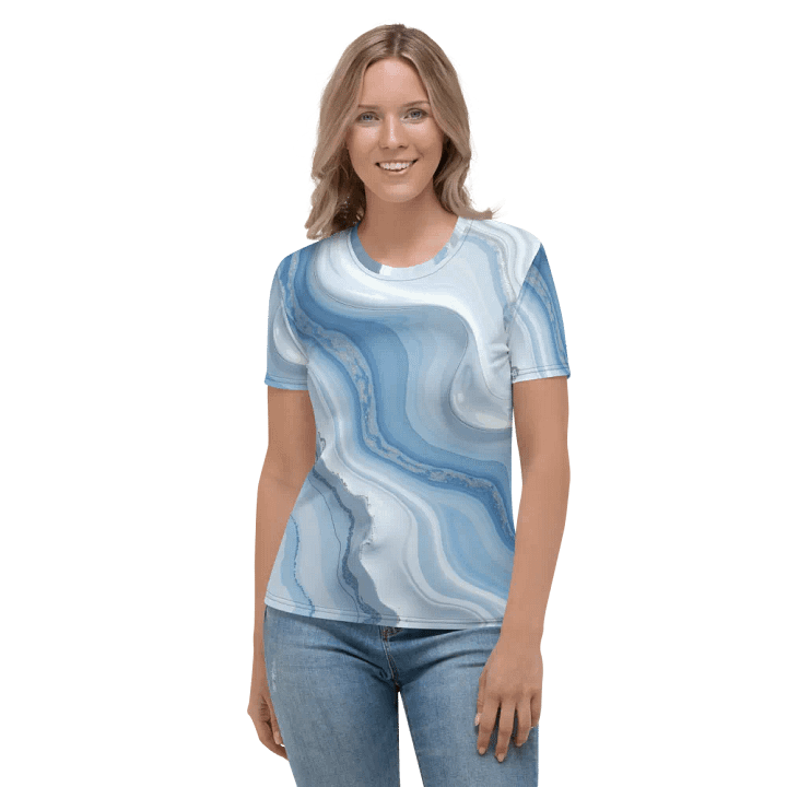 Fluid Marble Women's Crew Neck Tee product image (1)