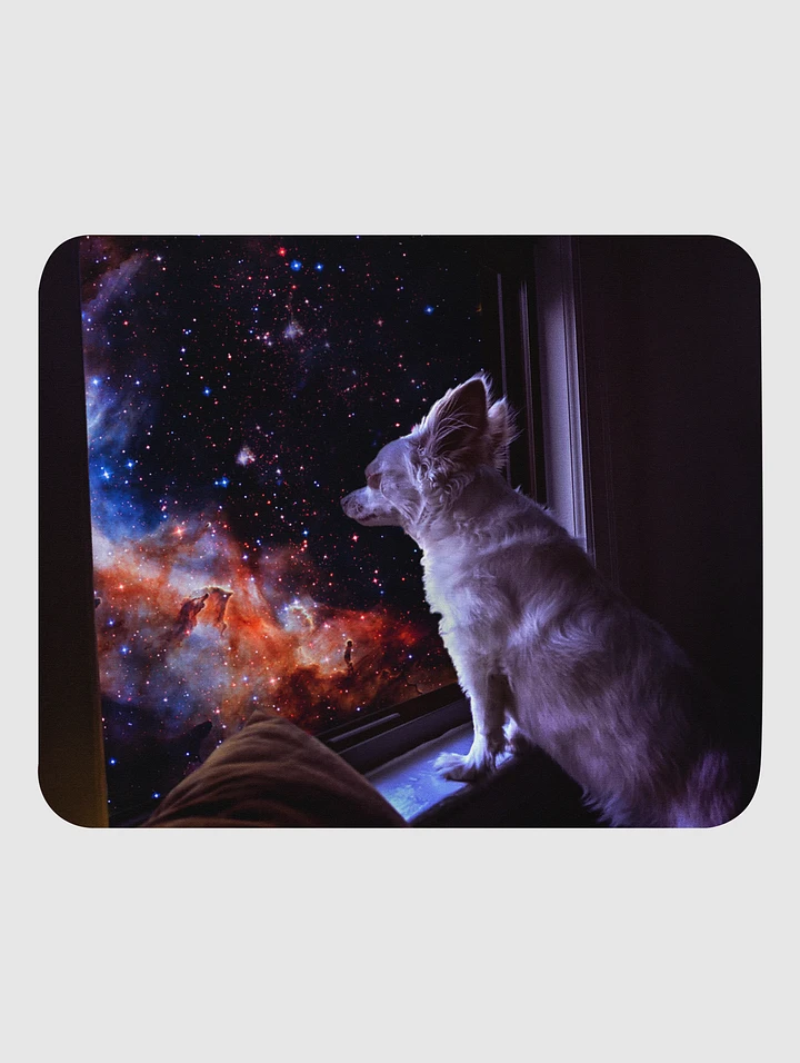 stargazing dog mouse pad product image (1)