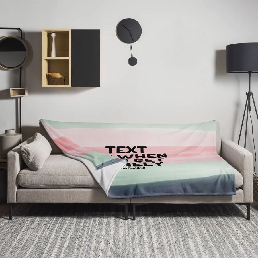Throw Blanket 🩷 Text me when you get lonely (153 × 203 cm) product image (11)