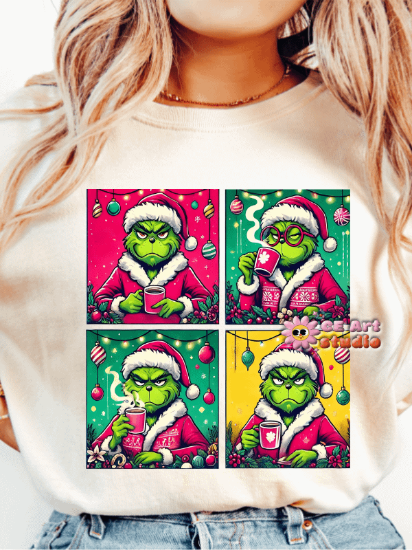 Grinch Waiting for Christmas PNG Design product image (2)
