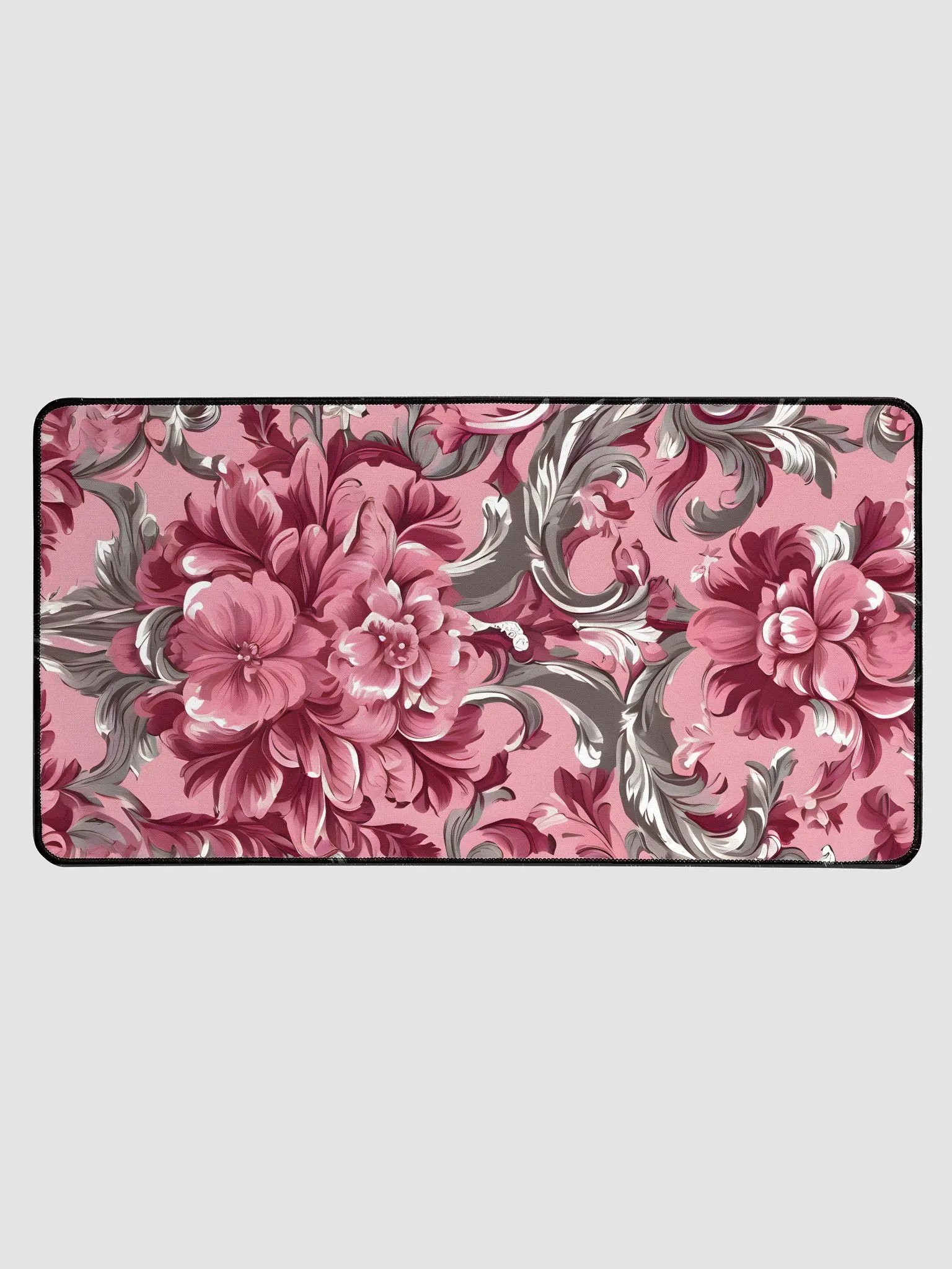 Desk Mat (31.5x15.5 inches) - Pink Floral Design 2 product image (1)