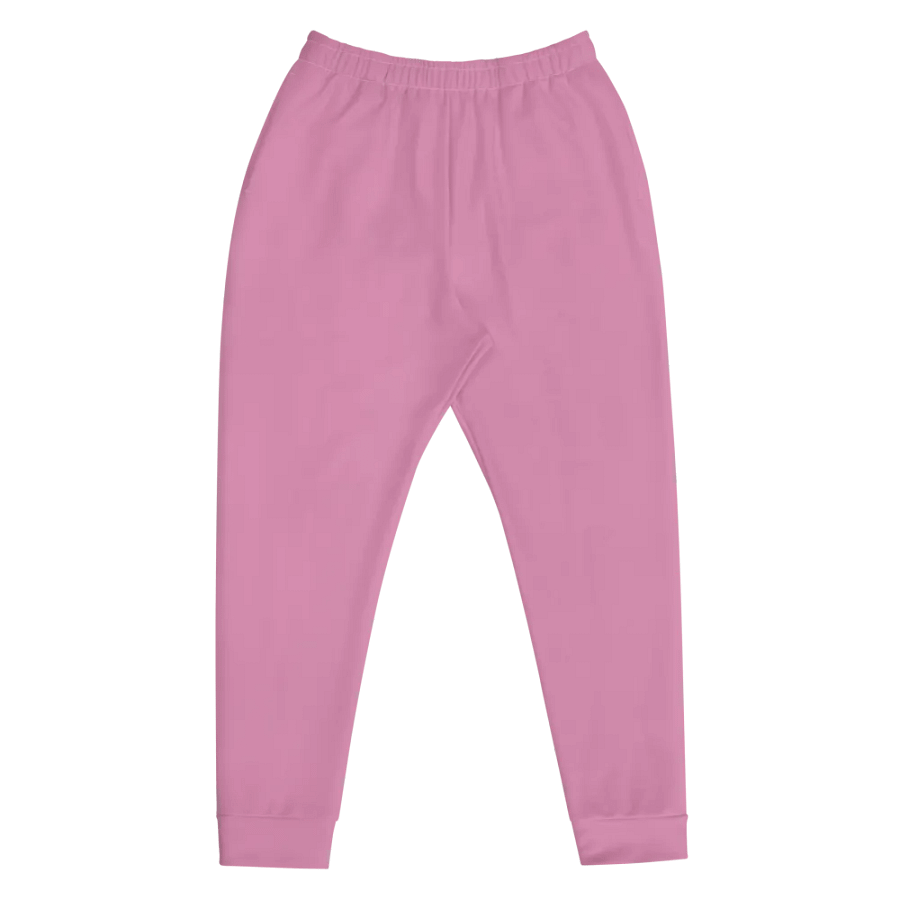 Plain Medium Carnation Pink True Summer Recycled Polyester Premium Men's Joggers by Treasure Pie product image (12)