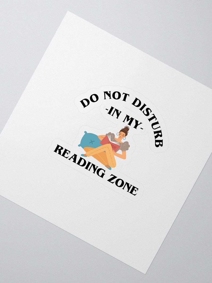 Do Not Disturb: My Reading Zone Sticker product image (2)