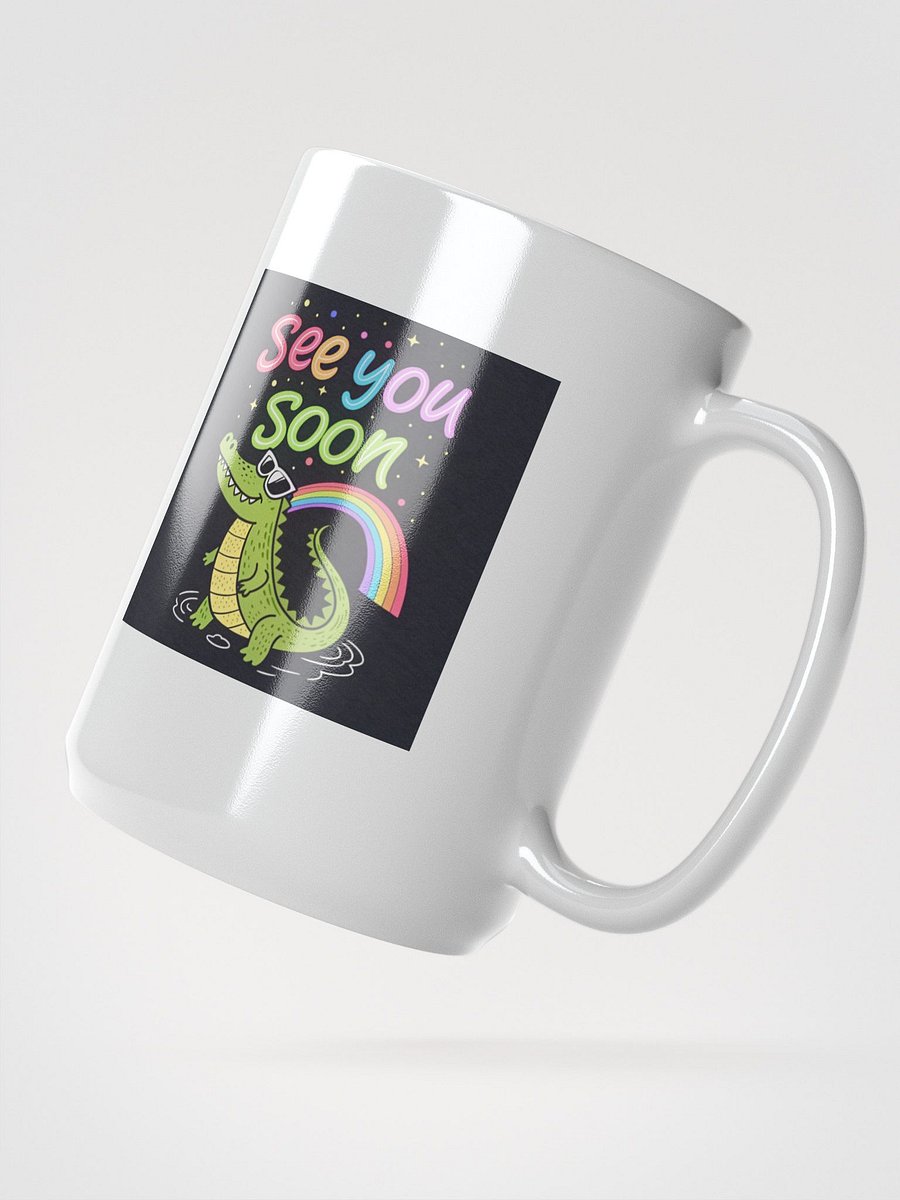 Alligator Vibes White Glossy Mug product image (2)