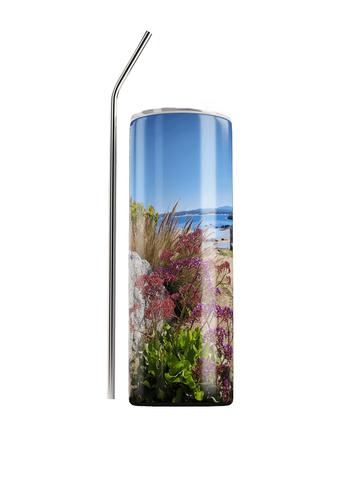 Purple Flowers by the Coast Stainless Steel Tumbler product image (1)