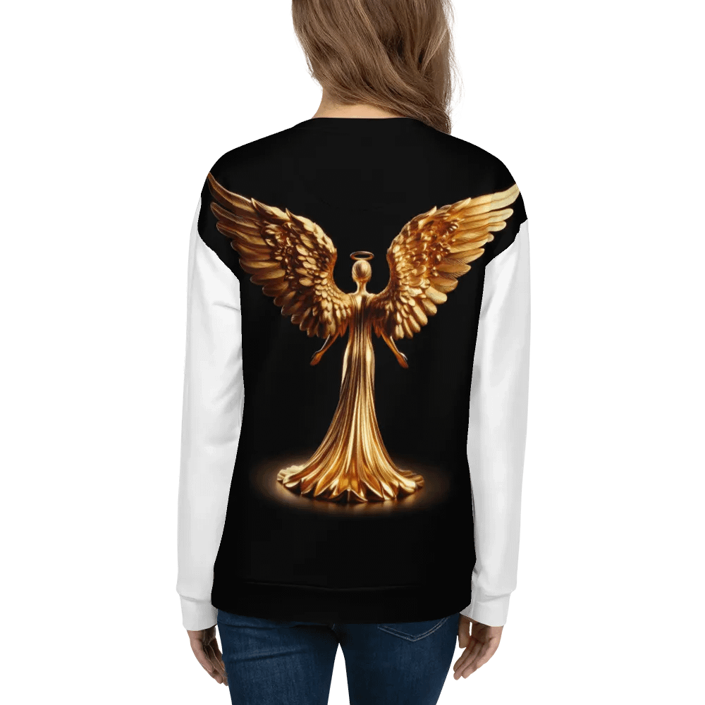 A Golden Angel and Cross - Unisex Sweatshirt #6 product image (5)