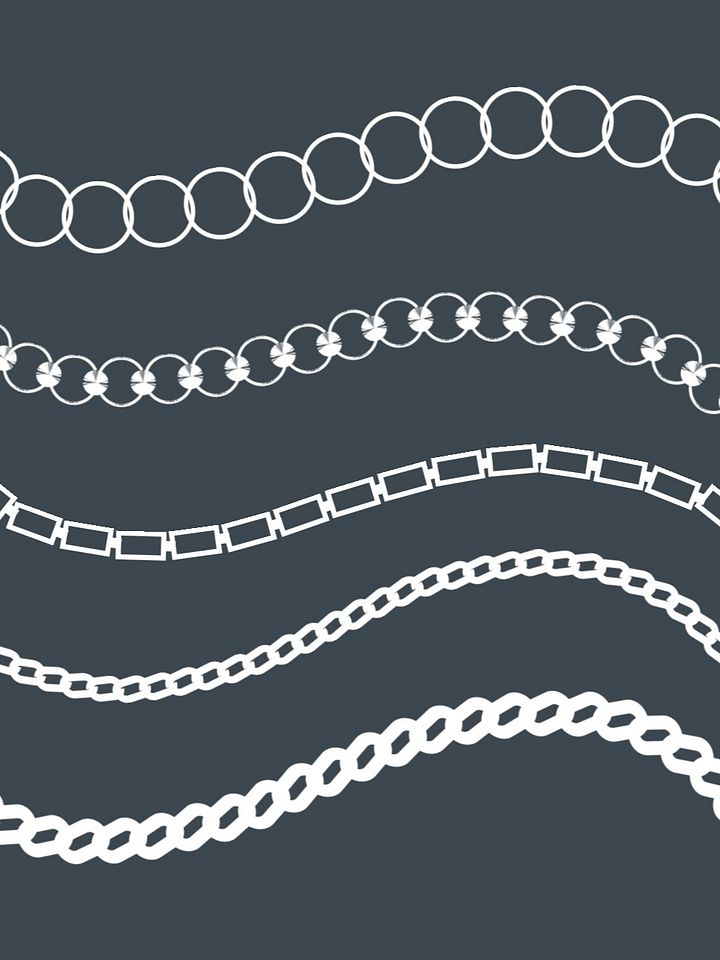 CHAIN BRUSHES + BONUS METALLIC FOIL PATTERNS FOR PHOTOSHOP product image (2)