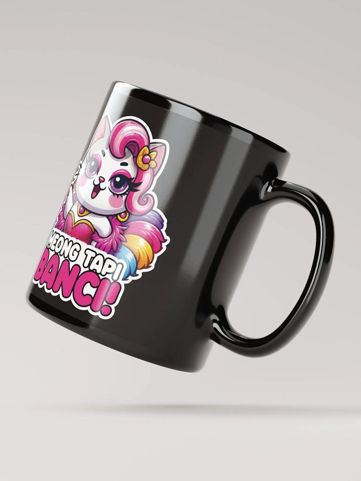 Meong Tapi Banci! Black Glossy Mug product image (3)