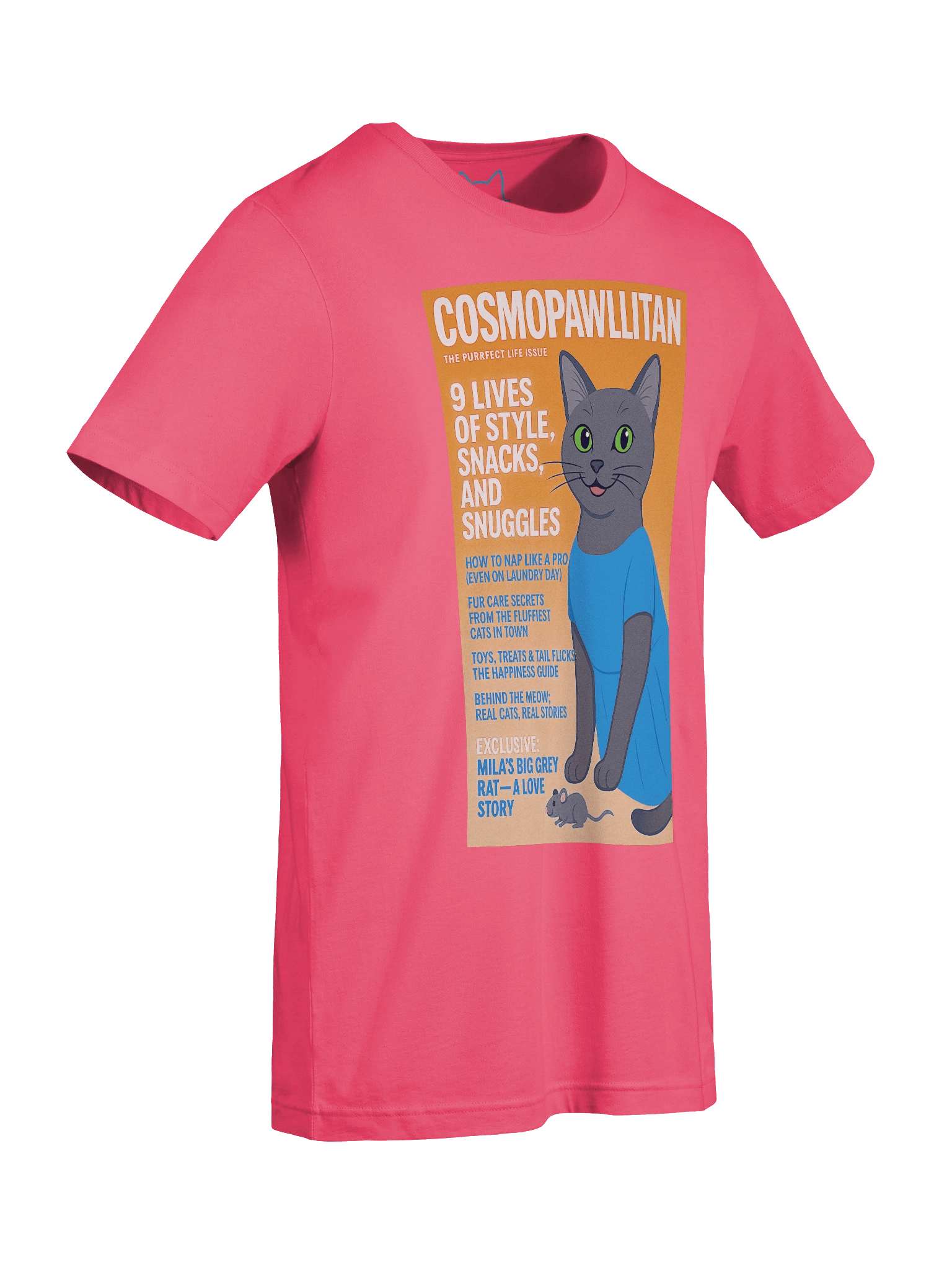 Cosmopawllitan Magazine Cat Parody Concert Tee Fit Unisex T-Shirt product image (45)