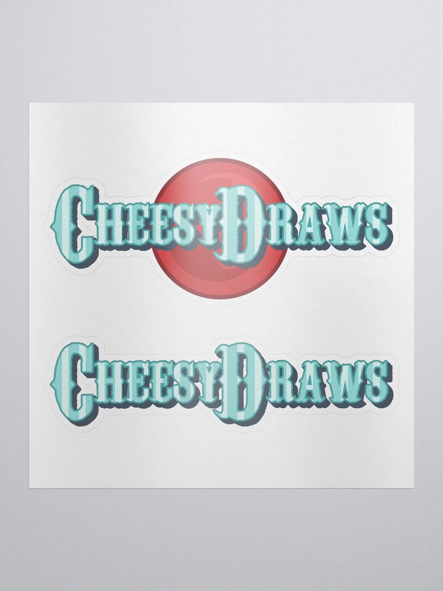 CheesyDraws Wordmark Stickers product image (1)