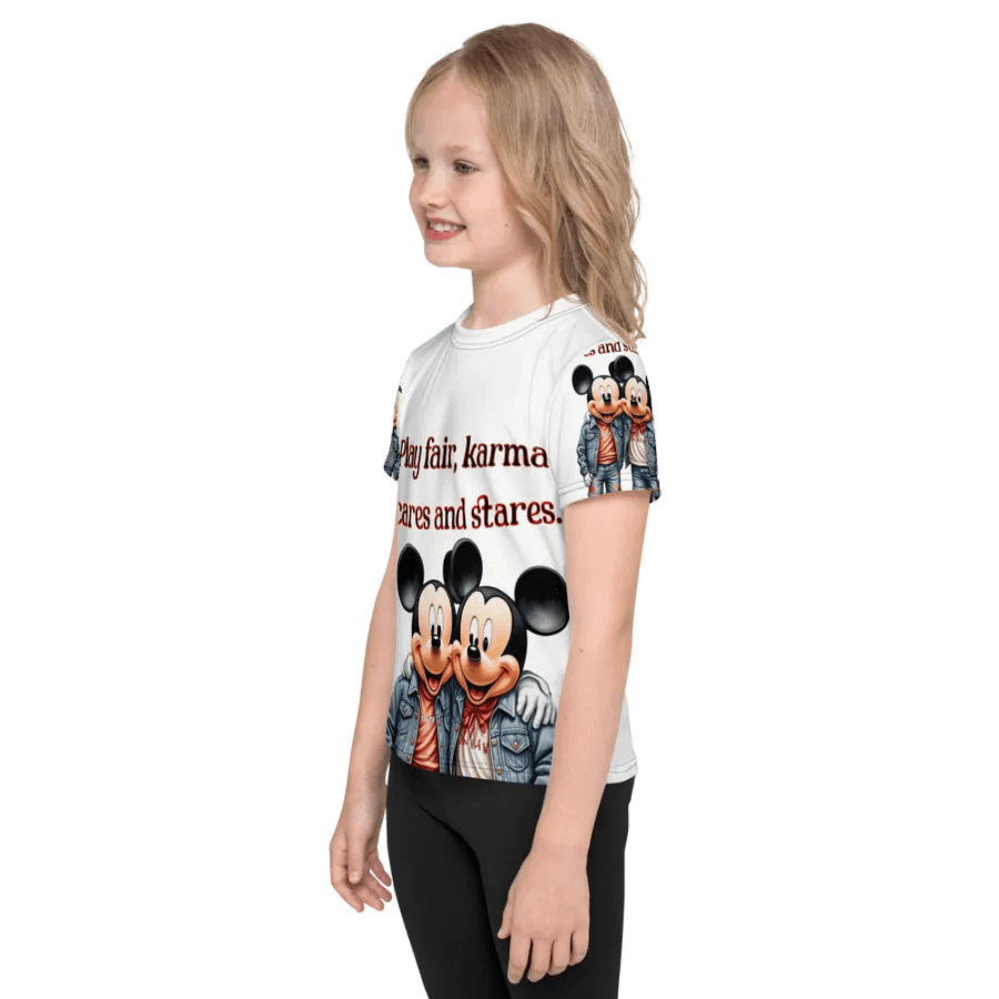Karma Cares All-Over Print Kids T-Shirt product image (4)