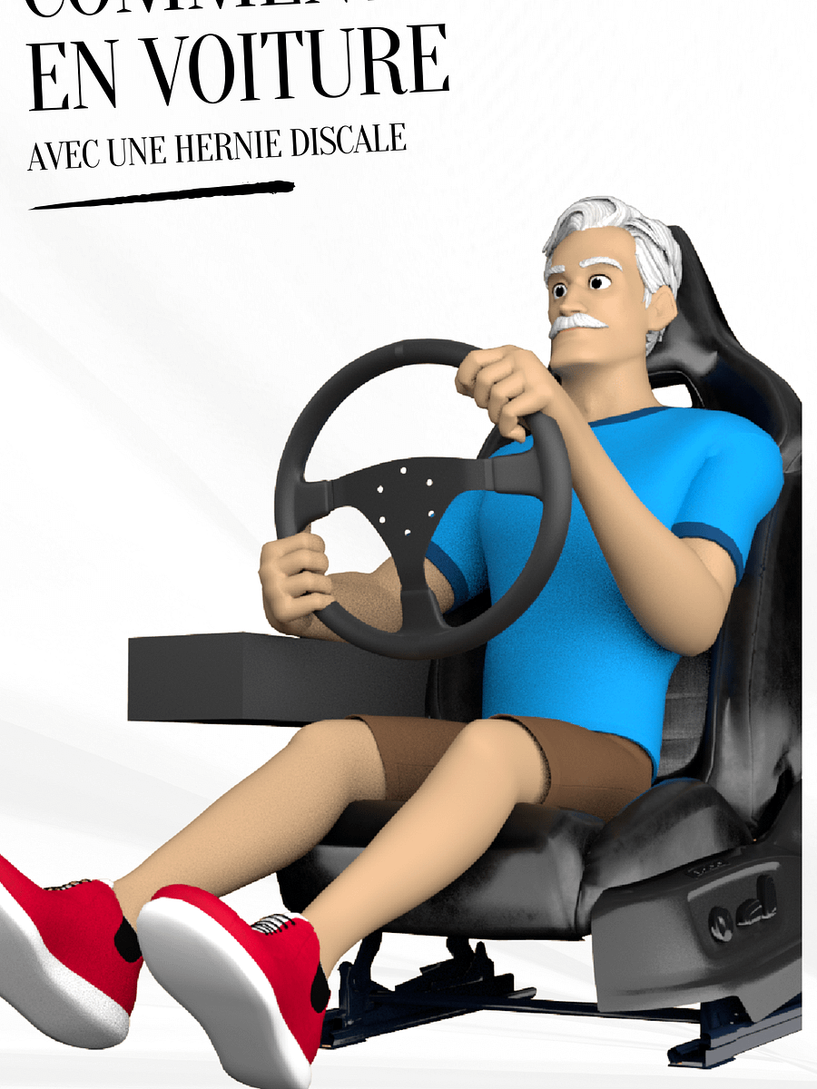 Comment s'asseoir en voiture et faire de longs trajets quand on a une hernie discale lombaire ? product image (1)