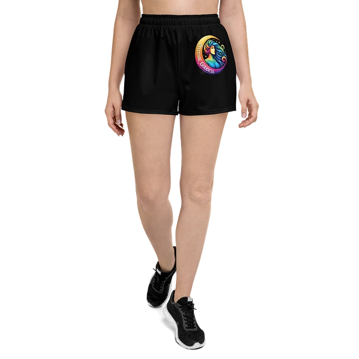 Celestial Crescent Moon Athletic Short Shorts product image (1)