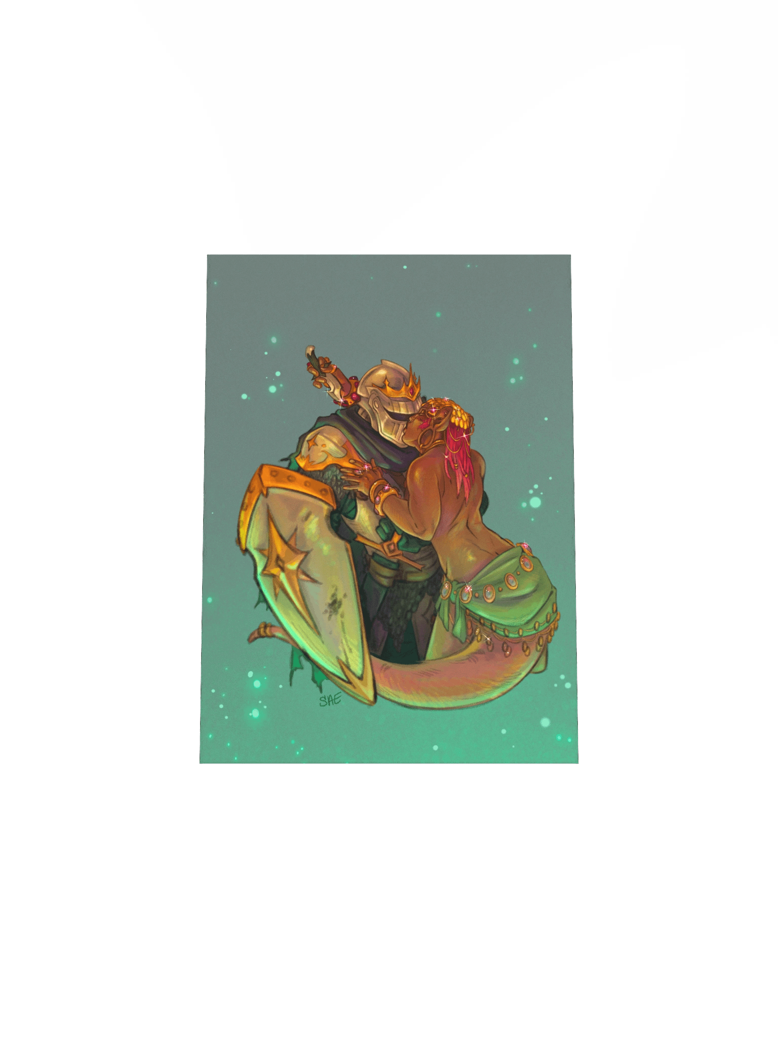 knights kiss | Print product image (4)