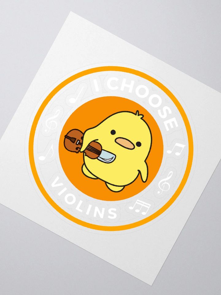 I choose violins Kiss Cut Stickers product image (2)
