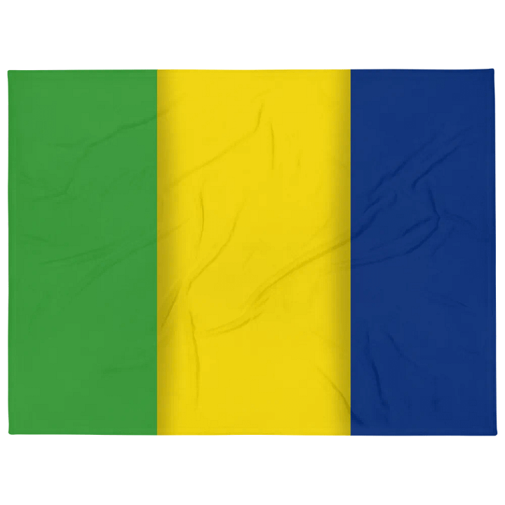 Green Yellow Blue Flag Colored Throw Blanket product image (1)