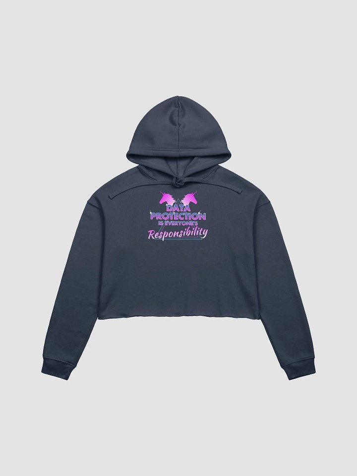 Data Protection fleece crop hoodie product image (2)