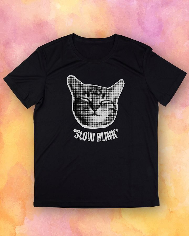 Slow Blink Cat T-Shirt product image (1)