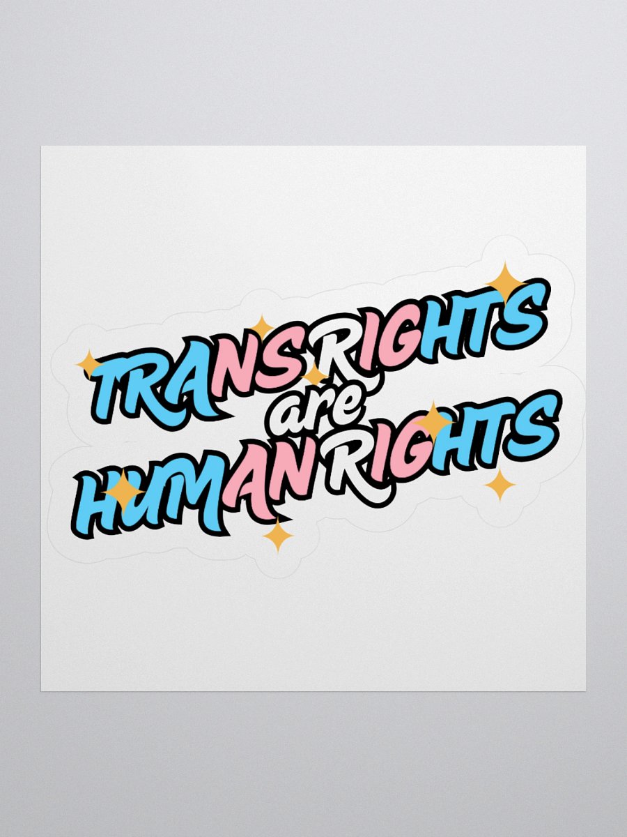 TRANS RIGHTS ARE HUMAN RIGHTS Sticker product image (3)