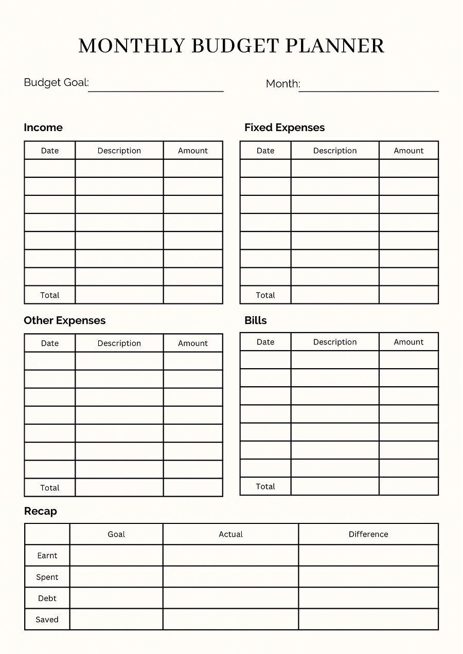 Plain budget planner product image (1)