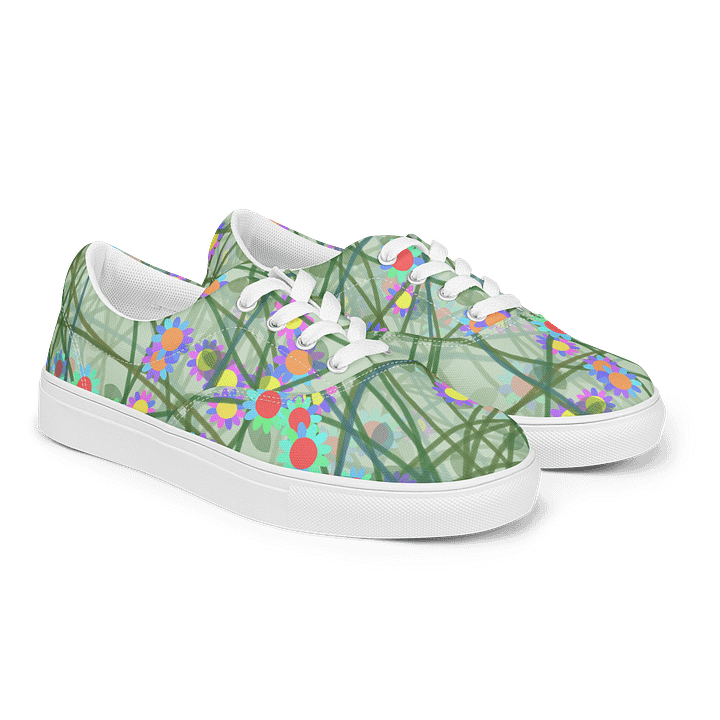 Floral Harmony Lace-Up Canvas Shoes product image (2)