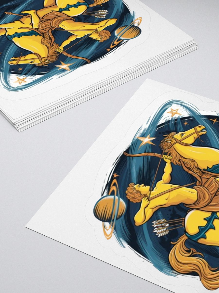 Exclusive Sagittarius Zodiac Sticker: Centaur Archer in Cosmic Twilight - Perfect for Astrology Fans and Unique Gifts! product image (4)