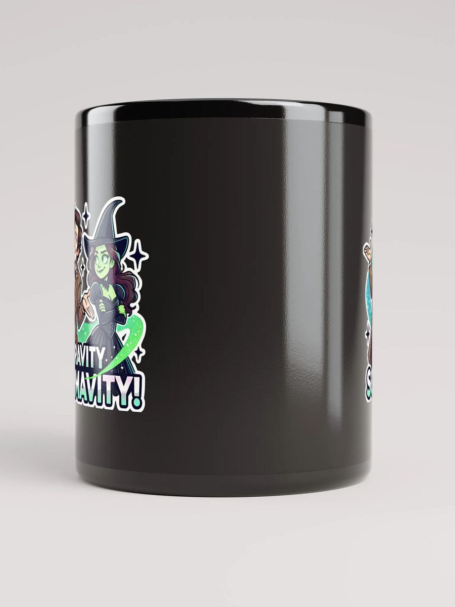 Defying Gravity Schmavity Mug – Black Glossy Doctor Who x Wicked Coffee Cup product image (5)