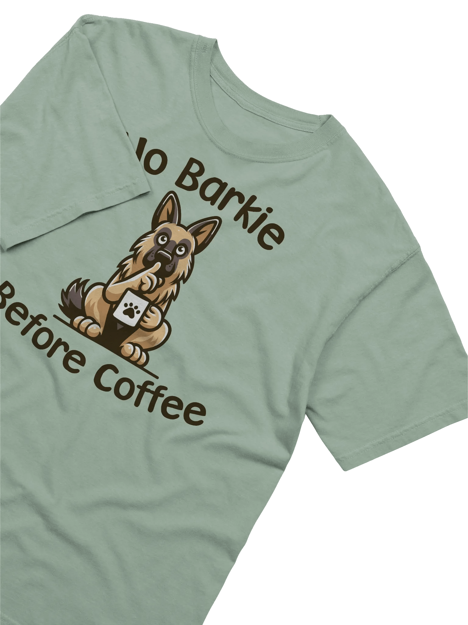 No Barkie Before Coffee German Shepherd - Tee product image (2)