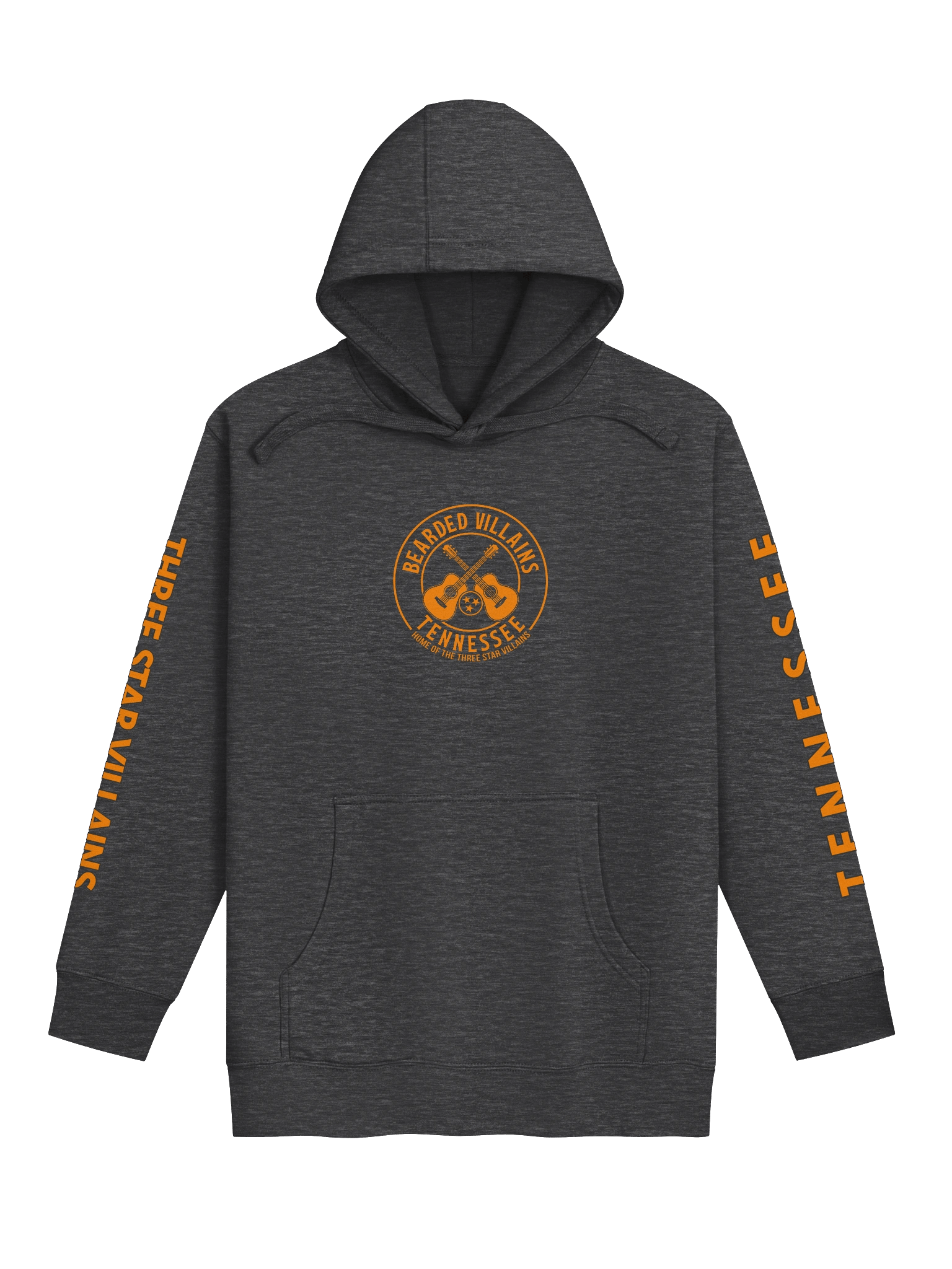 TSV “Volunteers Forge” Premium Hoodie | Tennessee Orange + Smokey Gray | Front/Back Print + Sleeve Text product image (1)
