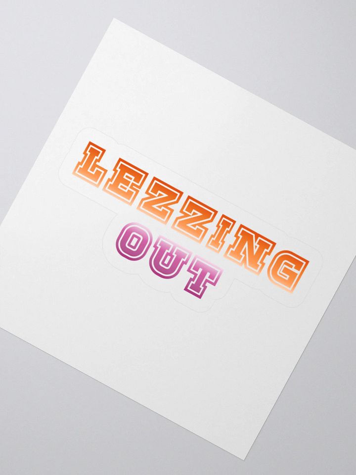 LEZZING OUT STICKER product image (4)