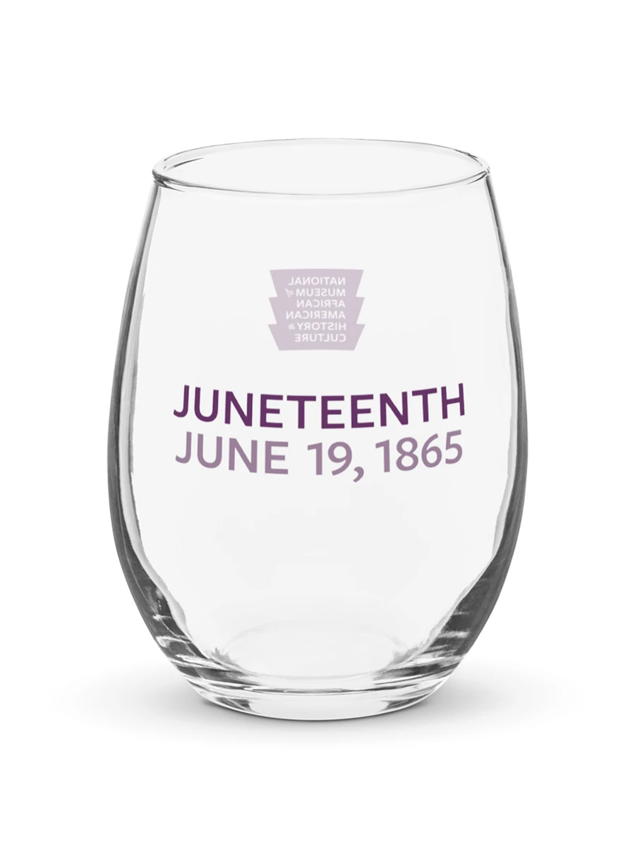 Juneteenth 1863 Wine Glass Image 1