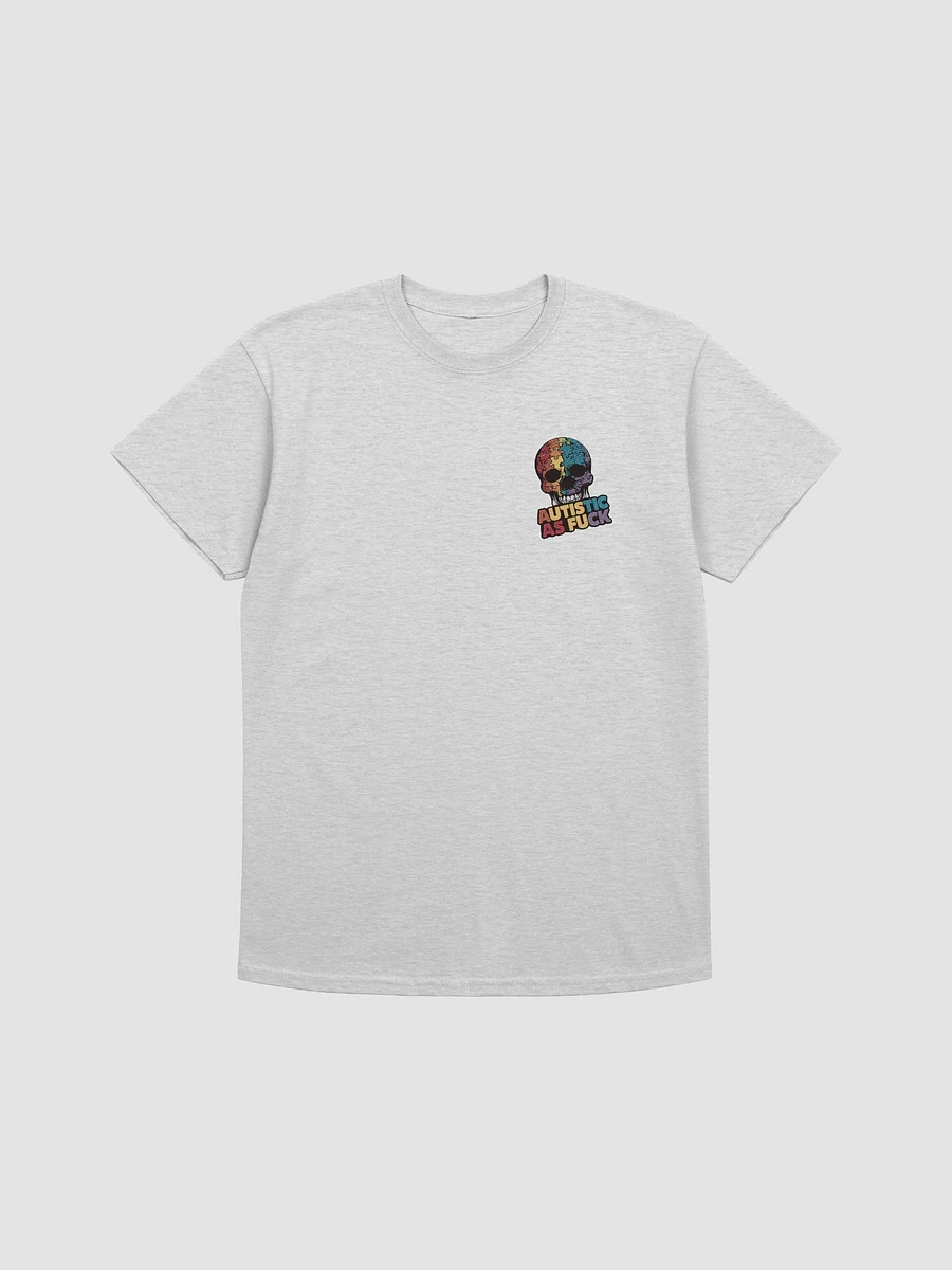 Autistic As Fuck Puzzle Piece Skull T-shirt product image (3)